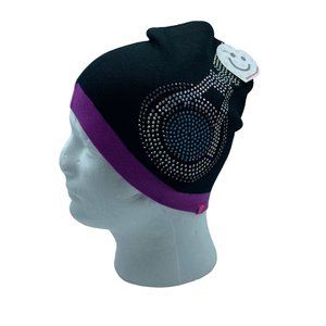 Little Miss Matched Sequin Headphones Beanie Cap NWT Winter Hat One Size